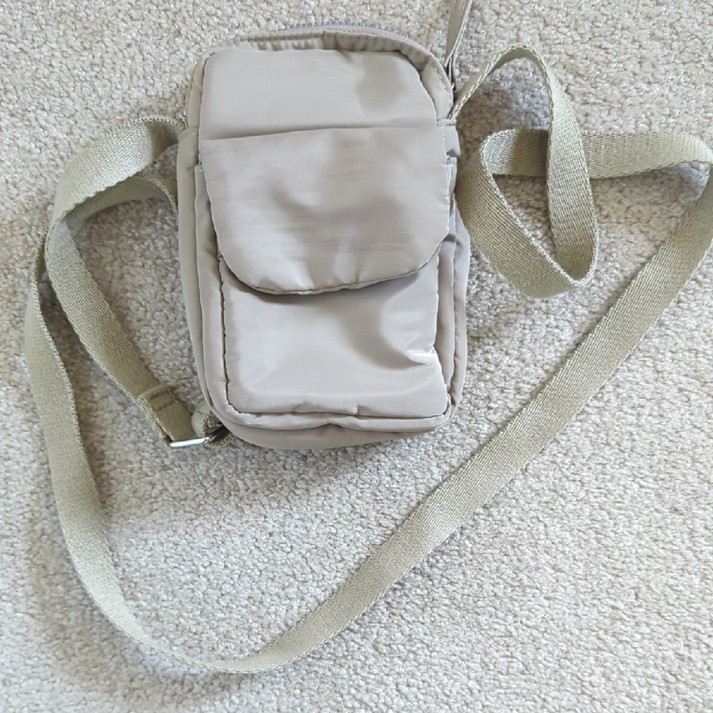 Men's Beige Crossbody Bag
